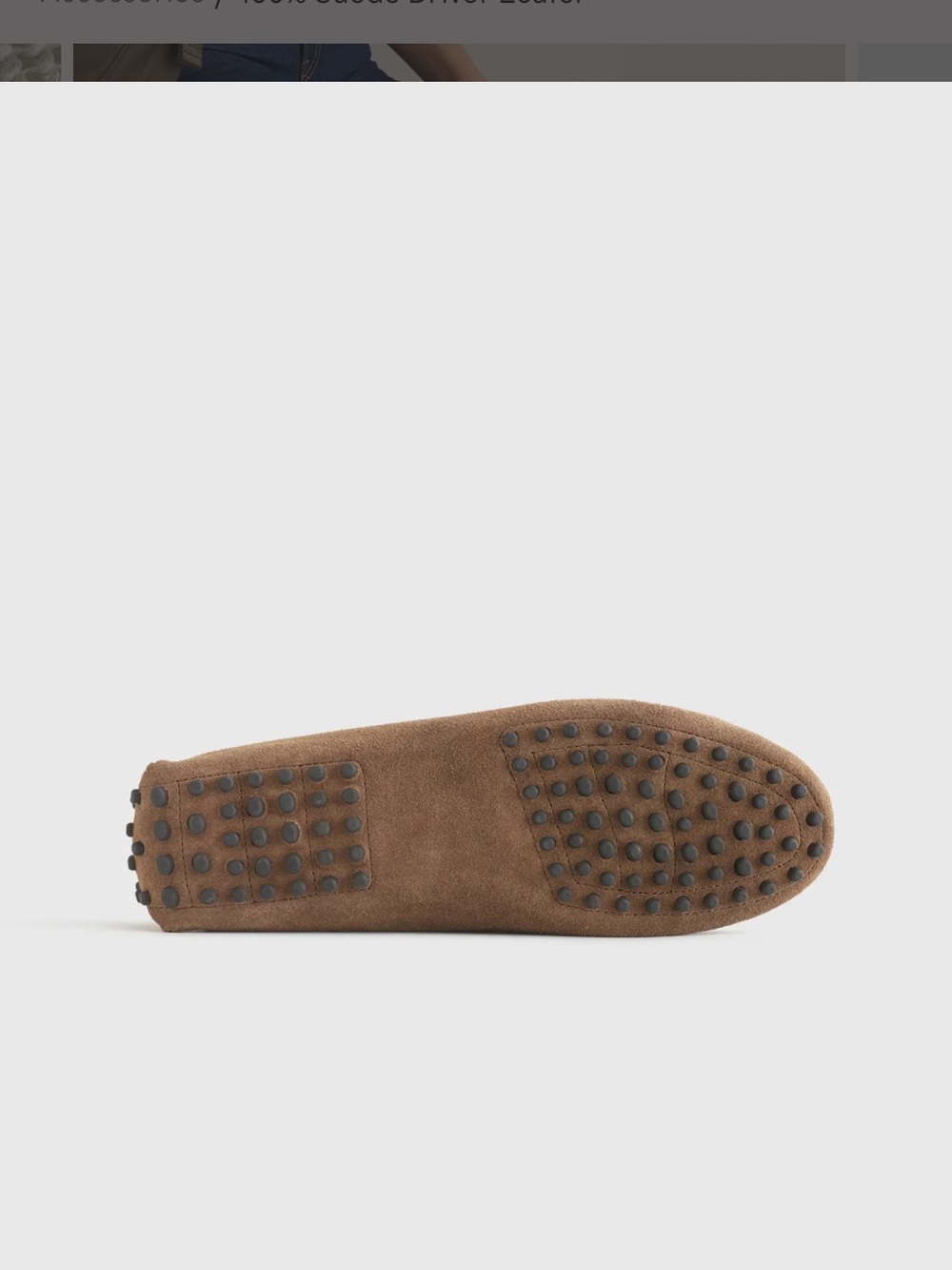Quince Women's Suede Driving Loafers in Brown - Picture 3 of 9